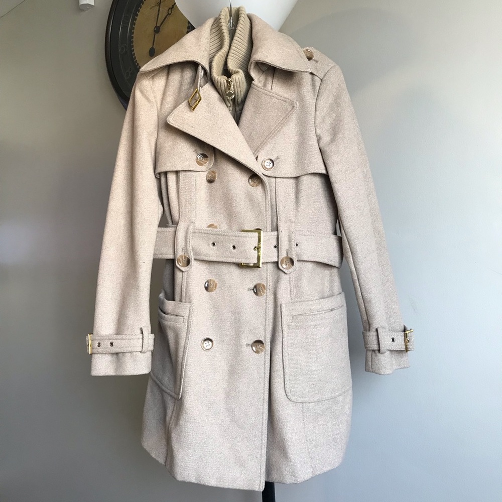 CALVIN KLIEN Wool Trench Coat 🧥 - Picture 6 of 8